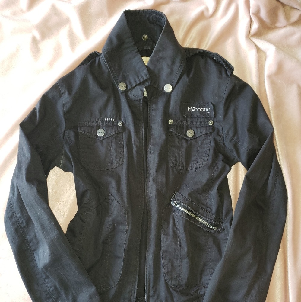 Black spring jacket